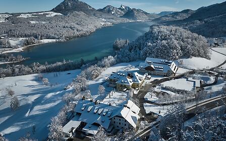 Drone view in winter time Arabella Jagdhof